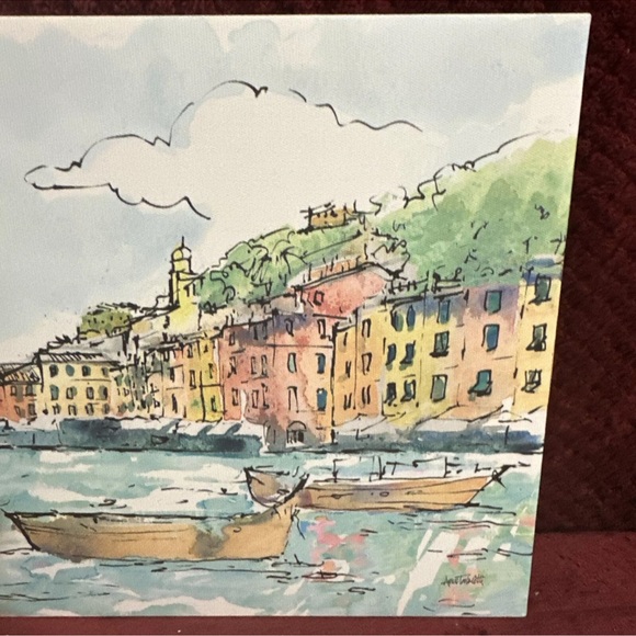 Epic Graffiti 'Portofino l' by Anne Tavoletti, Giclee Canvas Wall Art - Picture 4 of 7